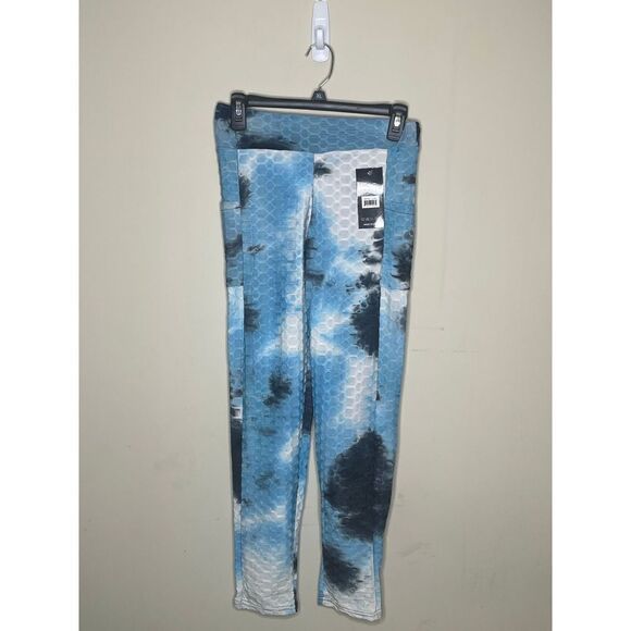 BUTT Sculpting Blue Tie-Dye Leggings - Picture 1 of 3